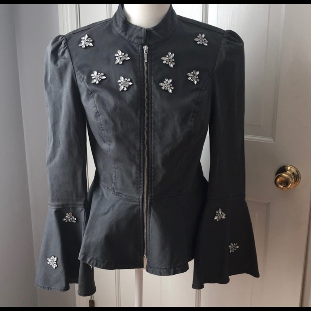 Amazing INC statement jacket with bling Small